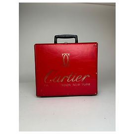 Valigia vintage Cartier rossa