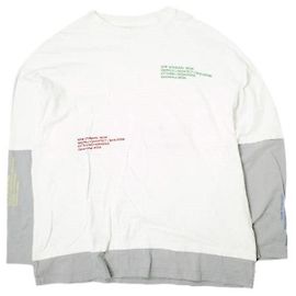 Autre Marque Camiseta de manga larga en capas de algodón Danke Schon