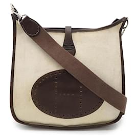 Bolso de hombro Hermès EvelynePM en lona H y cuero