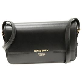 Bolsa de Ombro Grace em Couro de Bezerro Burberry