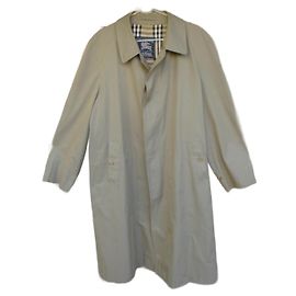 Impermeabile Burberry Khaki in Cotone