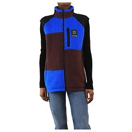 Autre Marque Gilet in pile colorato blu e bordeaux - taglia XS