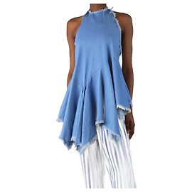 Autre Marque Haut en denim bleu à col halter - taille XS