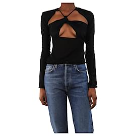 Schwarzes transparentes Crop-Top - Größe XS - Autre Marque