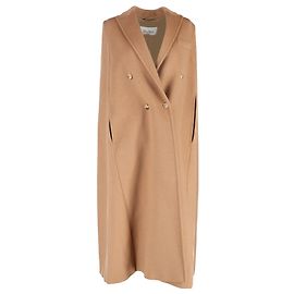 Abrigo Largo Cape Max Mara en Cachemira Beige