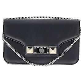 Borsa Proenza Schouler PS11 Wallet on a Chain in pelle di vitello nera