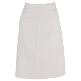 Falda envolvente Hermès en cachemira gris