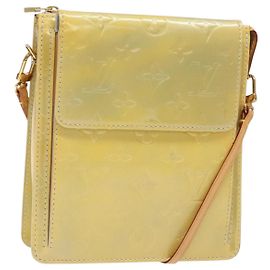LOUIS VUITTON Motto Accessoire Tasche Monogram Vernis Grau M91030 LV Auth ep10575