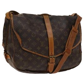 LOUIS VUITTON Borsa a Spalla Monogram Saumur 35 M42254 LV Auth 135031