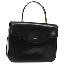 BALLY Borsa a mano in pelle nera e oro Auth gh533 - Bally