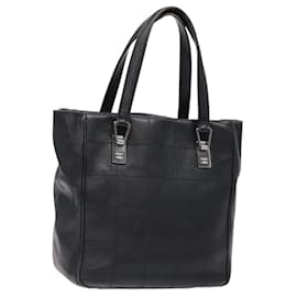 CHANEL Borsa Choco Bar COCO Mark in tela nera e argento CC Auth BA5420