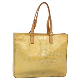 LOUIS VUITTON Bolsa Tote Columbus Monogram Vernis Gris M91028 LV Auth 140651