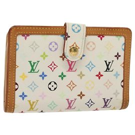 LOUIS VUITTON Cartera Viennois Multicolor Blanco M92987 Auth 130787
