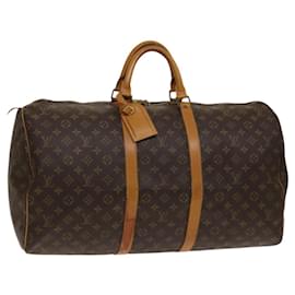 LOUIS VUITTON Borsa Boston Monogram Keepall 55 M41424 LV Auth 139020