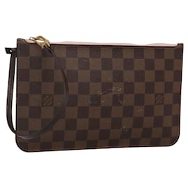 LOUIS VUITTON Bolsa Neverfull MM Damier Ebene Auténtica gh698