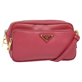 Bolso de Hombro PRADA de Cuero Safiano Rosa Dorado BT1010 Auth 137816 - Prada