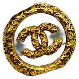 Spilla Chanel Logo CC Oro
