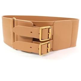 Cintura Maxi Doppia in Pelle D-WAIST di Christian Dior