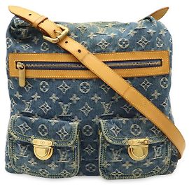 Borsa a spalla in denim Monogram Louis Vuitton