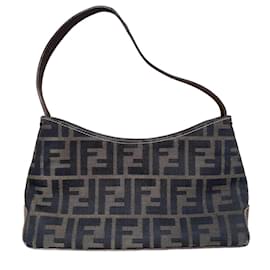 Fendi Handtasche braun Stoff