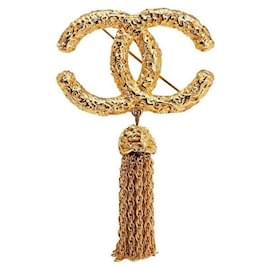 Spilla Chanel Logo CC con Nappine Oro