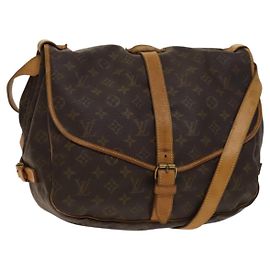 LOUIS VUITTON Borsa a Spalla Monogram Saumur 35 M42254 LV Auth 134974