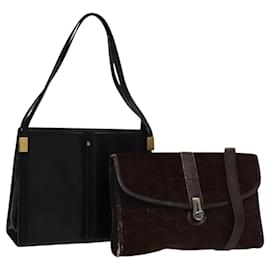 Borsa a Spalla GIVENCHY BALLY in Pelle Scamosciata 2 Set Marrone Blu Navy Auth BA5585 - Givenchy