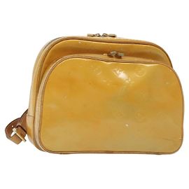 LOUIS VUITTON Monogram Vernis Marley Rucksack Grau M91038 LV Auth bs28557