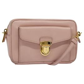 Borsa a Spalla PRADA in Pelle Safiano Rosa Oro Auth 141282 - Prada
