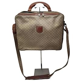 Vintage Celine Paris 2Way Leder Triomphe Tasche beige - Céline
