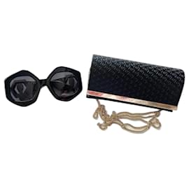 Philipp Plein SPP102S-700 Occhiali da sole neri geometrici