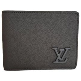 Louis Vuitton Aerogram Geldbörse Leder Khaki