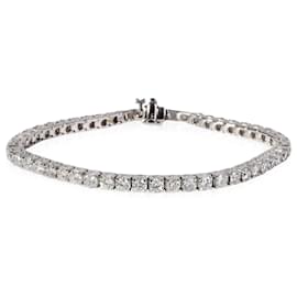 Autre Marque Pulseira de tênis de diamante em ouro branco 18k 7,25 CTW