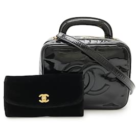 Borsa Vanity Coco Mark in pelle verniciata Chanel
