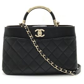 Borsa a mano in pelle Matelassé Coco Mark di Chanel
