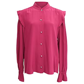 Blusa Etro in seta bordeaux
