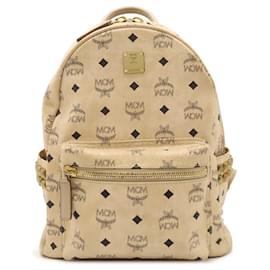 Sac à dos en cuir MCM Visetos avec clous MMK65VEIG001