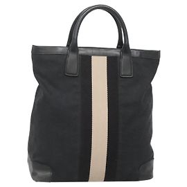 Borsa a Mano Gucci GG Canvas Sherry Line Nera Argento 002 1093 Auth ep10440