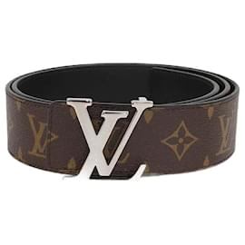 Cinturón Reversible 40MM en Lona y Cuero Monograma Negro de Louis Vuitton