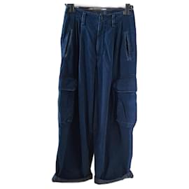 Y'S Baggy Jeans Blau Baumwolle