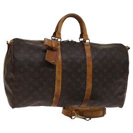 LOUIS VUITTON Monogram Keepall Bandouliere 50 Borsa Boston M41416 LV Auth 139834