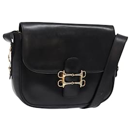 Céline Borsa a Spalla in Pelle Nera e Oro Auth fm4845