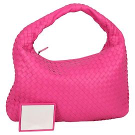 Autre Marque BORSA Hobo INTRECCIATO IN PELLE ROSA AUTH BOTTEGA VENETA yk19295V