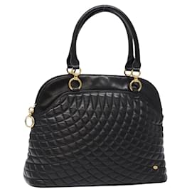 BALLY Borsa a mano in pelle nera e oro Auth yk19321 - Bally