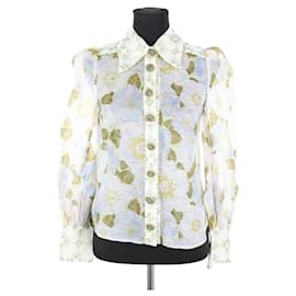 Zimmermann Camisa de lino verde