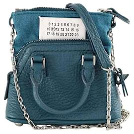 Mini borsa in pelle blu - Maison Martin Margiela