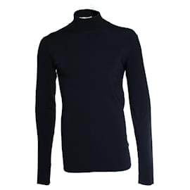 Bottega Veneta, cuello alto negro de stretch