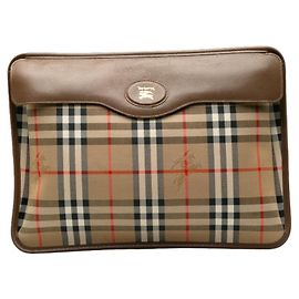 Borsa Clutch Burberry Nova Check Shadow Horse