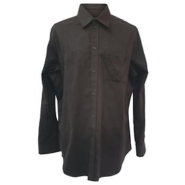 Camisa de Botones Bottega Veneta en Algodón Marrón