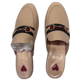 Mocassini Gucci Princetown in pelle beige Taglia 37